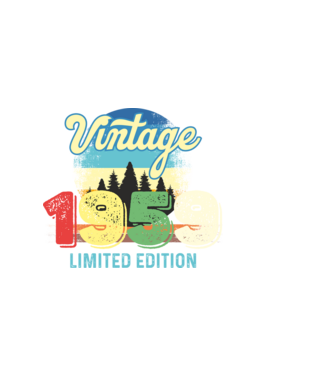 vintage évszám, limited edition, 1959-ben születetteknek minta sötétkék pólón
