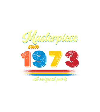 masterpiece all original parts since 1973, mesterdarab, etalon minta homokszín pólón