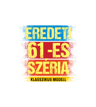 EREDEDI 61-ES SZÉRIA KLASSZKUS MODELL, RETRO SZÜLETÉSNAP minta homokszín pólón