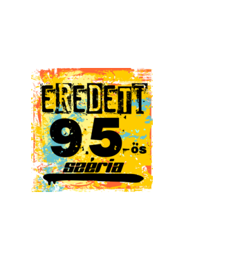 eredeti széria grunge graffiti 95-es, 1995 minta sötétkék pólón