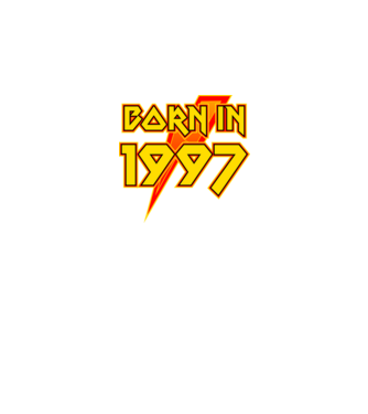 heavy metal born in 1997 minta fekete pólón