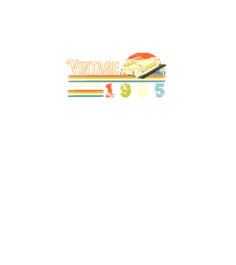 vintage, limited edidtion, retro születésnapi felirat, évszám veterán autóval, 1965 minta fekete pólón