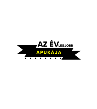 AZ ÉV LEGJOBB APUKÁJA minta fehér/piros pólón