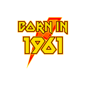 heavy metal born in 1961 minta homokszín pólón