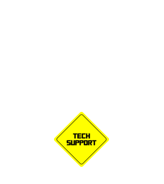 tech support minta fehér pólón