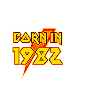 heavy metal born in 1982 minta sötétkék pólón