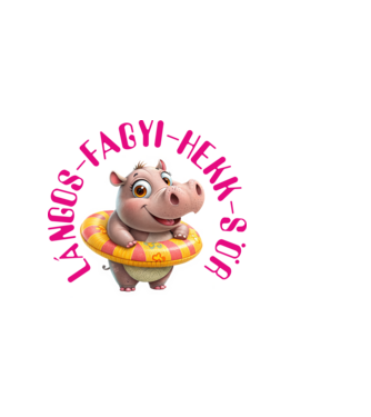 LÁNGOS FAGYI HEKK SÖR NYARALÓS PÓLÓ minta világos rózsaszín pólón