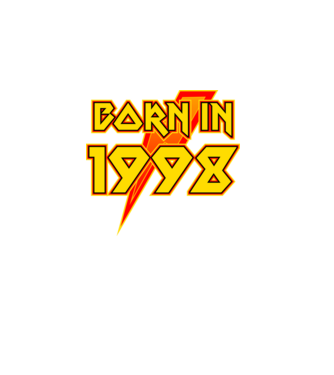 heavy metal born in 1998 minta fekete pólón