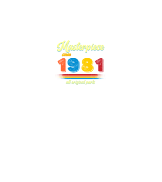 masterpiece all original parts since 1981, mesterdarab, etalon minta királykék pólón