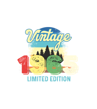 vintage évszám, limited edition, 1965-ben születetteknek minta fehér pólón