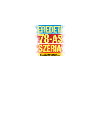 EREDEDI 78-AS SZÉRIA KLASSZKUS MODELL, RETRO SZÜLETÉSNAP minta királykék pólón
