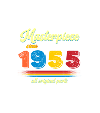 masterpiece all original parts since 1955, mesterdarab, etalon minta fehér pólón