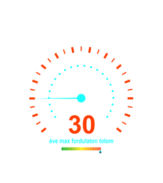 30 éve max fordulaton tolom, sebességmérő minta fehér pólón