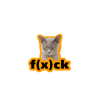 fuck cica minta fekete pólón