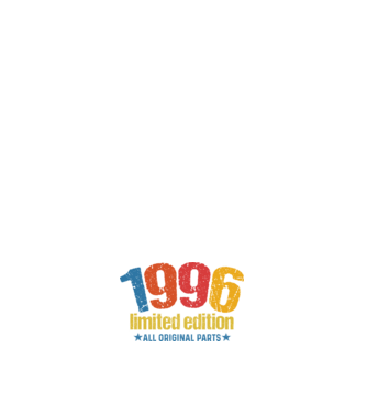 1996 limited edition ,all original parts, születésnapi felirat minta fehér pólón