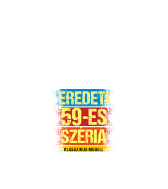 EREDEDI 59-ES SZÉRIA KLASSZKUS MODELL, RETRO SZÜLETÉSNAP minta fehér pólón
