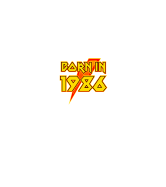 heavy metal born in 1986 minta fekete pólón