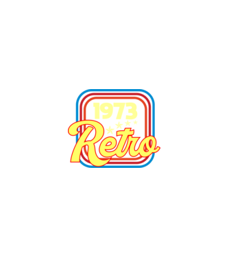 retro születésnapi felirat dátummal 1973 minta homokszín pólón