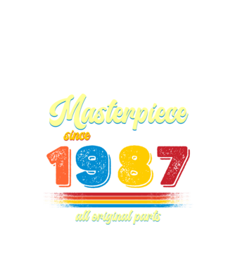 masterpiece all original parts since 1987, mesterdarab, etalon minta fekete pólón