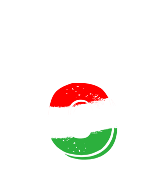 magyar trikolor, piros fehér zöld szám 0 minta fekete pólón