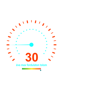30 éve max fordulaton tolom, sebességmérő minta fehér pólón