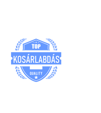 TOP QUALITY KOSÁRLABDÁS APUKA minta fekete pólón