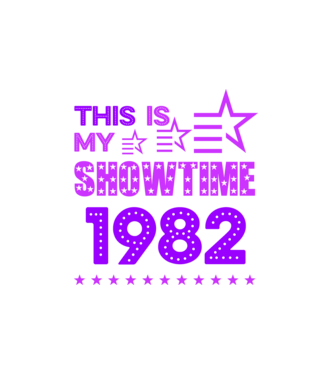 SHOWTIME SZÜLINAP 1982 minta fehér pólón