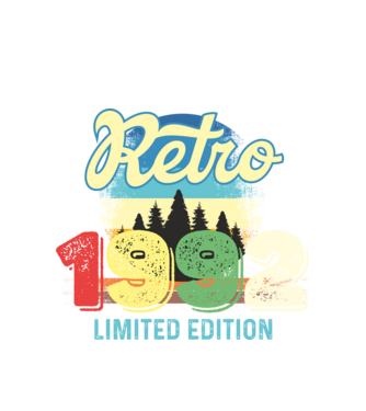 retro évszám, limited edition, 1992-ben születetteknek minta fehér pólón