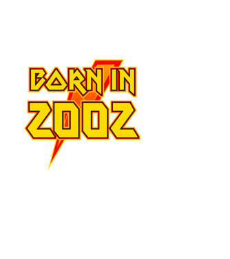 heavy metal born in 2002 minta fekete pólón