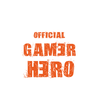 OFFICIAL GAMER HERO minta fehér pólón