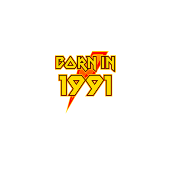heavy metal born in 1991 minta fekete pólón