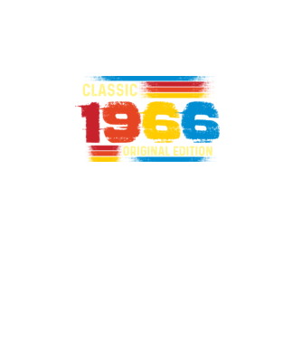 classic, original edition, retro, vintage évszám, születésnapi dátum, 1966 minta fekete pólón
