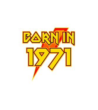 heavy metal born in 1971 minta fehér pólón
