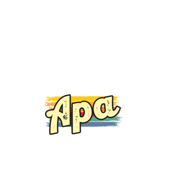 apa retro felirat minta fekete pólón