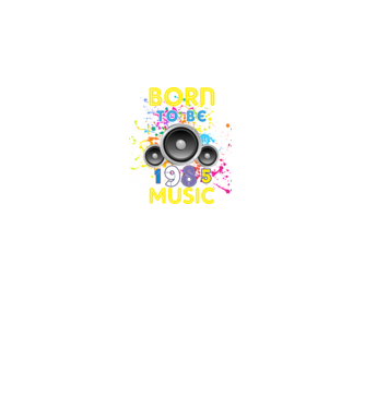 born to be music születésnapi DJ ,1985-ben született minta fekete pólón