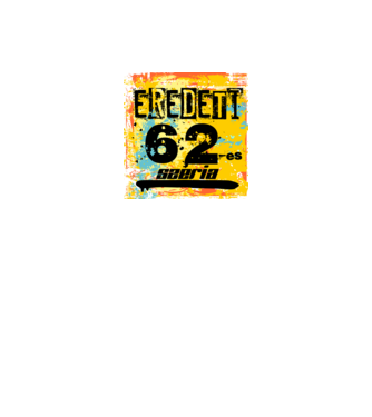 eredeti széria grunge graffiti 62-es. 62 éves minta fekete pólón