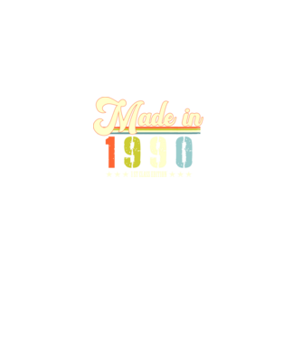 made in 1990, 1st class edition, születésnap, 1990-ben készült minta fekete pólón