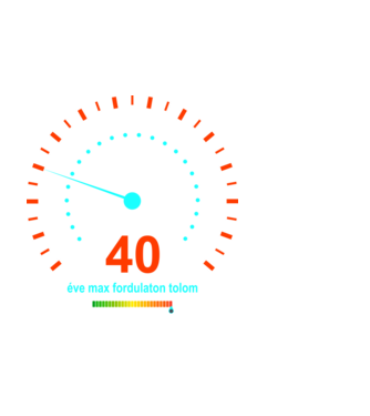 40 éve max fordulaton tolom, sebességmérő minta fekete pólón