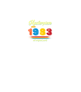 masterpiece all original parts since 1983, mesterdarab, etalon minta fekete pólón