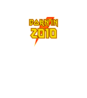 heavy metal born in 2010 minta fekete pólón