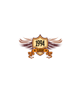 classic szülinapi embléma 1994 minta fekete pólón