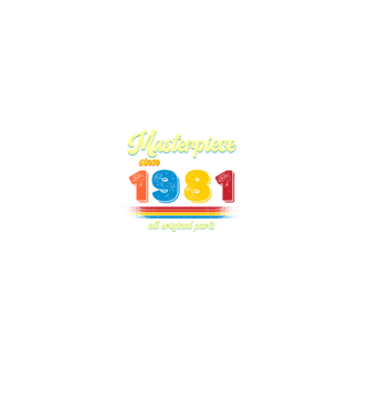 masterpiece all original parts since 1981, mesterdarab, etalon minta farmerkék pólón