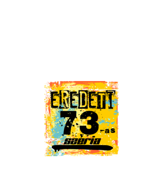 eredeti széria grunge graffiti 73-es. 73 éves minta fekete pólón