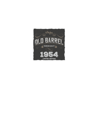Whiskey, old barrel, 1954, premium quality, limited edition minta homokszín pólón