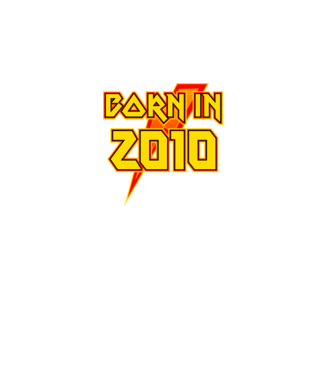 heavy metal born in 2010 minta fekete pólón