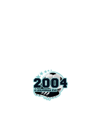 FOCISTÁS SZÜLINAP A LEGJOBBAK ÉVE 2004 minta fehér pólón