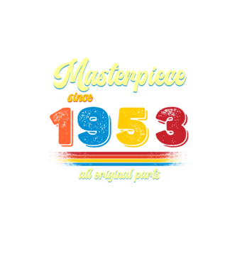 masterpiece all original parts since 1953, mesterdarab, etalon minta homokszín pólón