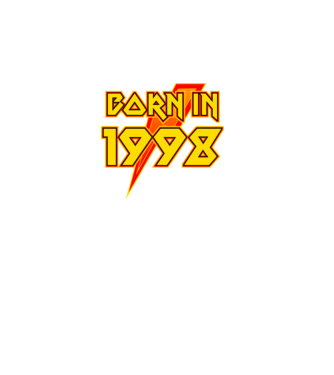 heavy metal born in 1998 minta fekete pólón
