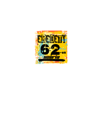 eredeti széria grunge graffiti 62-es. 62 éves minta fekete pólón