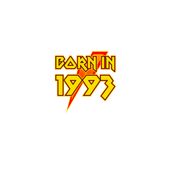 heavy metal born in 1993 minta fekete pólón